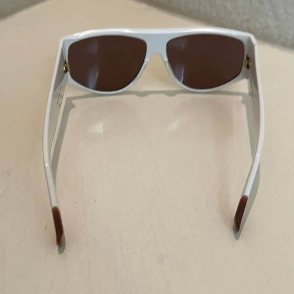 MISSONI MIS 0165/S Sunglasses Ivory White Chunky Wide Frame Y2K Celeb Style NEW